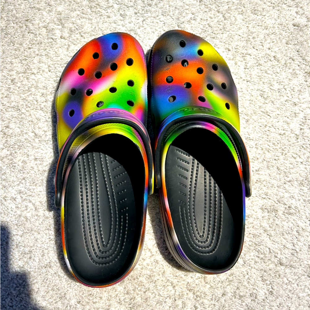 Crocs Classic Solar Rainbow Clogs